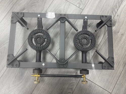 Double ring burner cast - double, iron