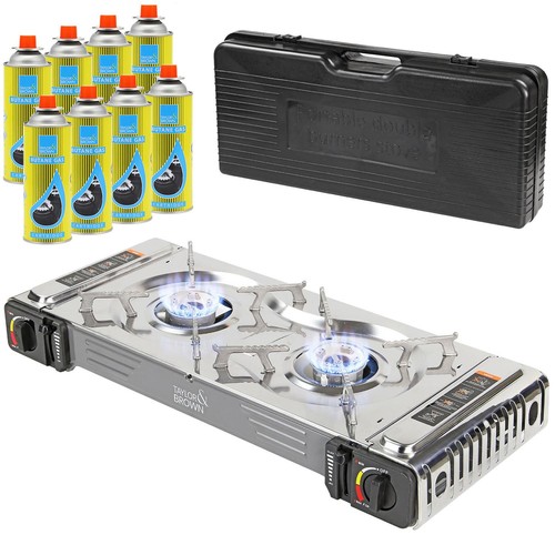 Portable butane double - double, twin